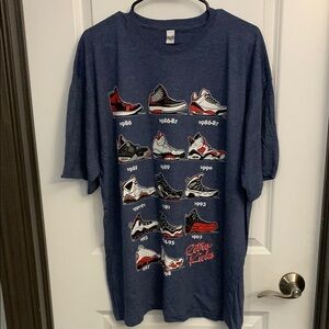Graphic T-Shirt with Sneaker Design - NWOT